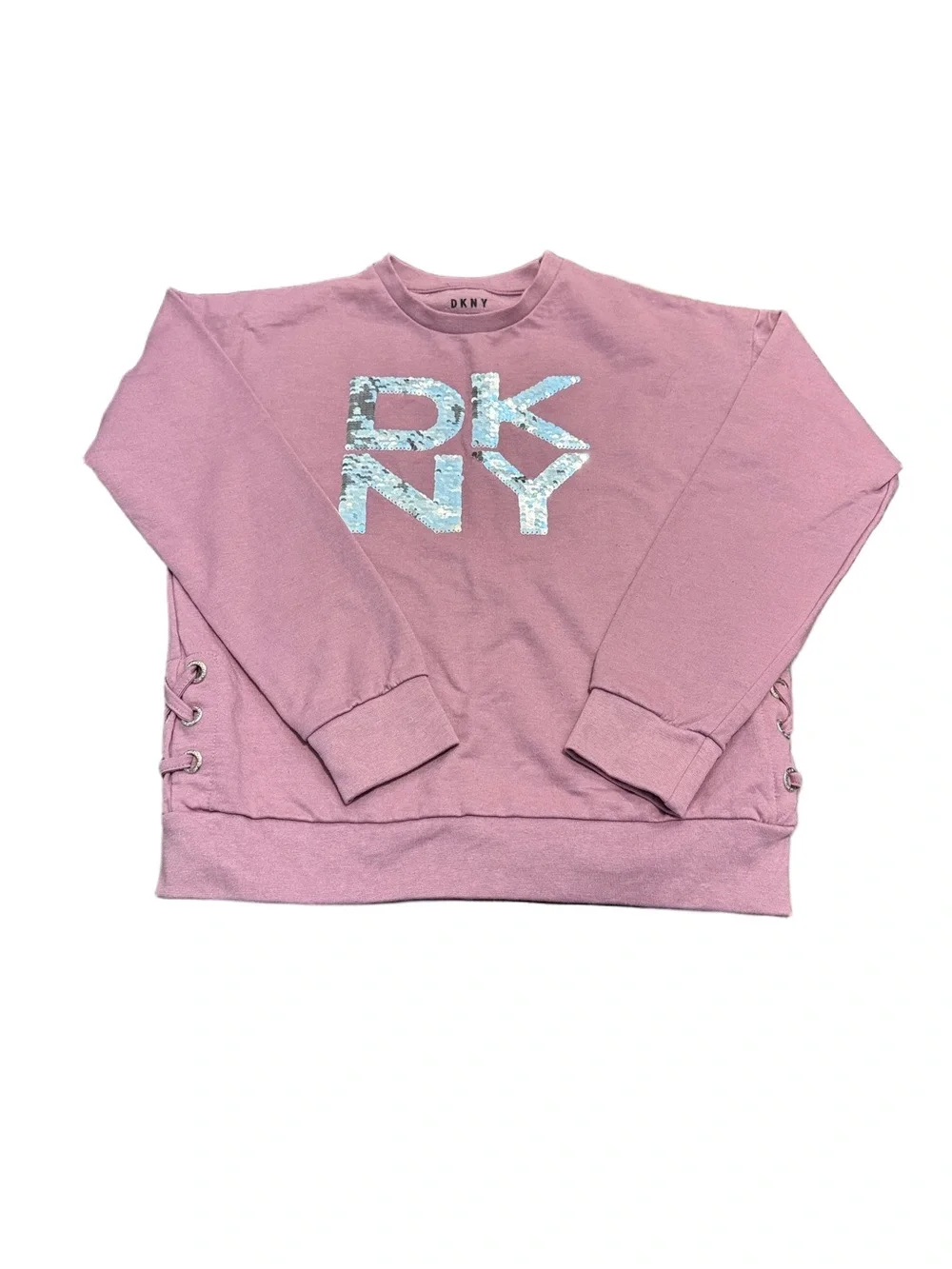 **Bundle**DKNY Girls' Lavender/Mauve Hooded Sweatshirt & Pullover with Jeans NWT